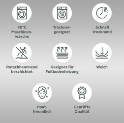 Leonique Badematte "Ransol, besonders langer Flor, sehr flauschig" Höhe 50 günstig online kaufen