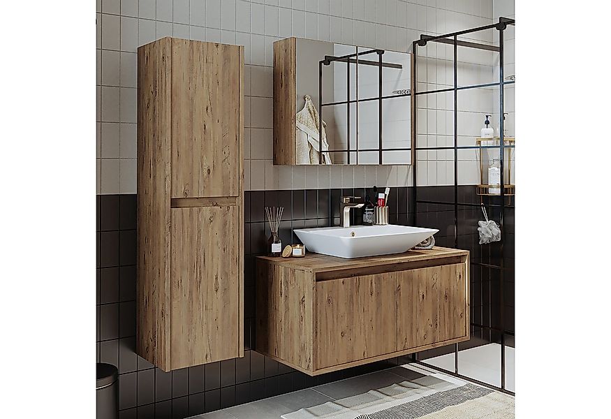 Roomart Badmöbel-Set ATL4TLG-100, (Badmöbel Set Unterschrank mit Waschbecke günstig online kaufen