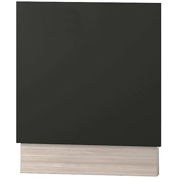 Optifit Tür für Geschirrspüler Faro220 60 cm x 57,2 cm x 1,6 cm Anthrazit günstig online kaufen