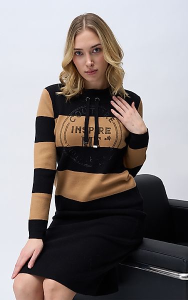 Passioni Strickpullover Sweatshirt mit Streifen und günstig online kaufen