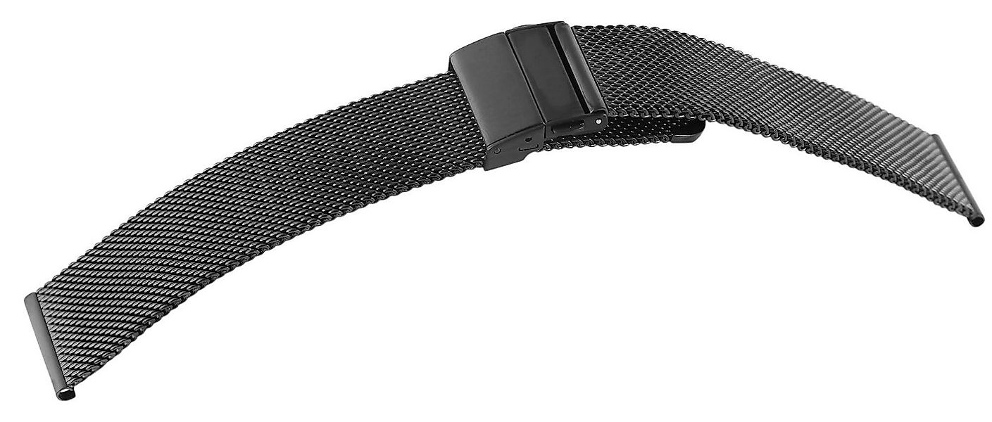 Engelhardt Uhrenarmband 8100167 Edelstahl, mit Faltschließe, schwarz, 14 - günstig online kaufen