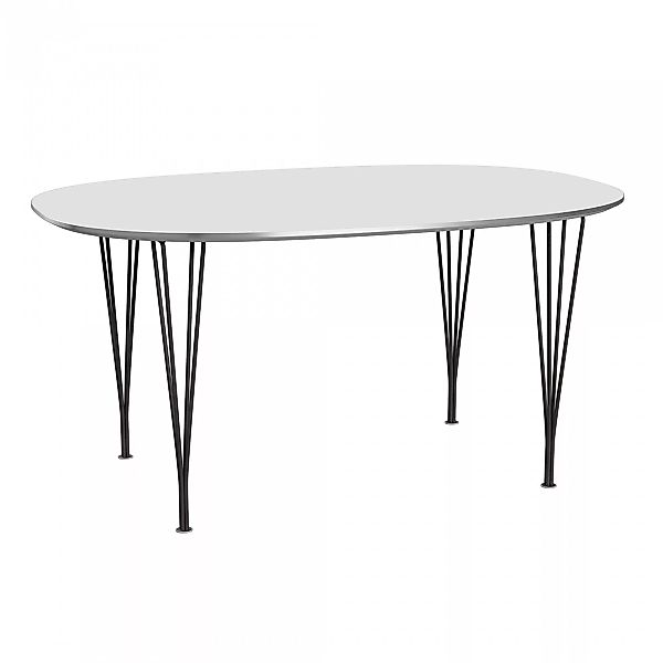 Fritz Hansen - B612 Super-elliptischer Tisch 150x100x72cm - weiß/Tischplatt günstig online kaufen