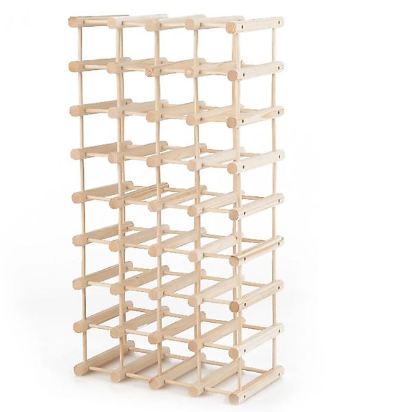 Costway Weinregal Holz 36 Flaschen Frei Kombinierbar günstig online kaufen