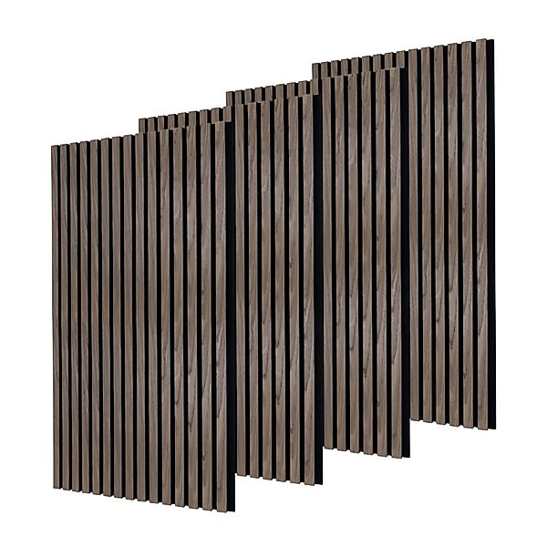 Dalsys Akustikpaneele 4x 120cm x 60cm Walnuss Wandpaneele Schallschutz günstig online kaufen