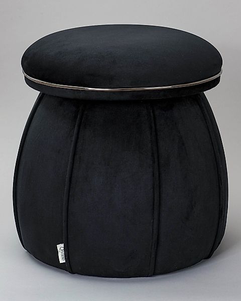 Qiyano Hocker Pouf Luana 100 Samt günstig online kaufen