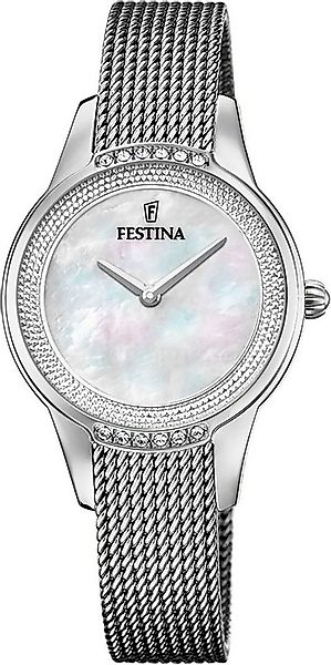 Festina Quarzuhr Mademoiselle F20494/4, Armbanduhr, Damenuhr, Edelstahlarmb günstig online kaufen