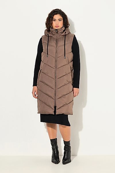 Ulla Popken Steppweste HYPRAR Long-Steppweste Seiten-Zipper günstig online kaufen