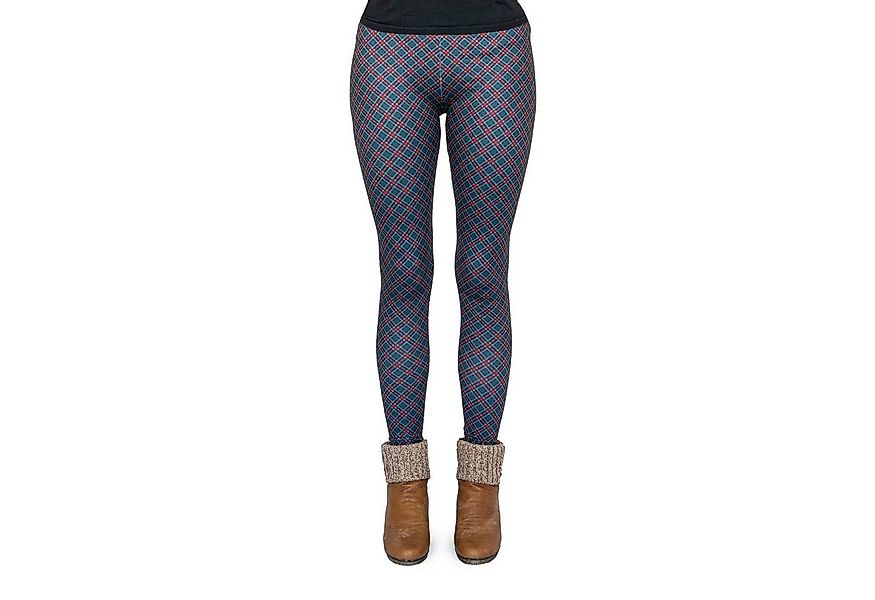 cosey Leggings Business Line Leggings (Einheitsgröße XS-L) Kleinkariert Rot günstig online kaufen