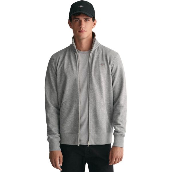Gant Sweatjacke "REG SHIELD FULL ZIP SWEAT" mit Logostickerei auf der Brust günstig online kaufen