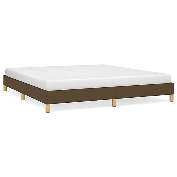 vidaXL Bettgestell Dunkelbraun 180x200 cm Stoff Modell 21357165 günstig online kaufen