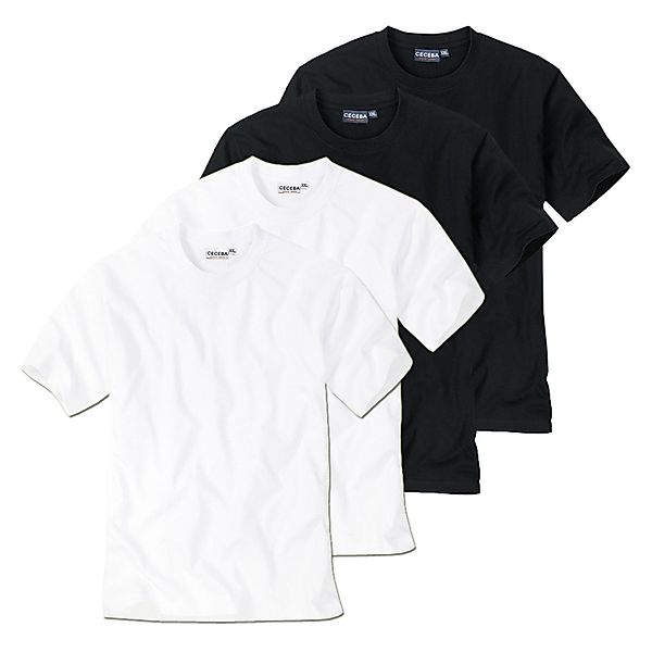 CECEBA Unterziehshirt T-Shirt (4-St) ohne Seitennaht günstig online kaufen