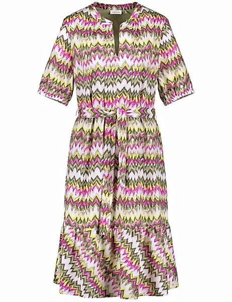 GERRY WEBER A-Linien-Kleid Gemustertes A-Linien-Kleid mit Bindegürtel günstig online kaufen