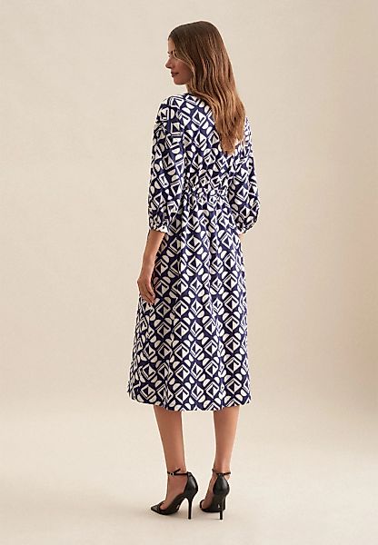 seidensticker Sommerkleid "Schwarze Rose", 3/4-Arm Kragen Geometrische Must günstig online kaufen