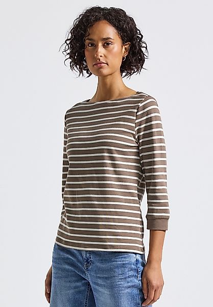 STREET ONE 3/4-Arm-Shirt aus reiner Baumwolle günstig online kaufen