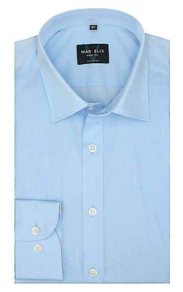 MARVELIS Businesshemd Hellblau, Body Fit, Langarm, günstig online kaufen