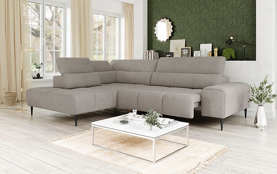 COTTA Ecksofa "Theo L-Form, B: 298 cm" mit Kopfteilverstellung, optional Si günstig online kaufen