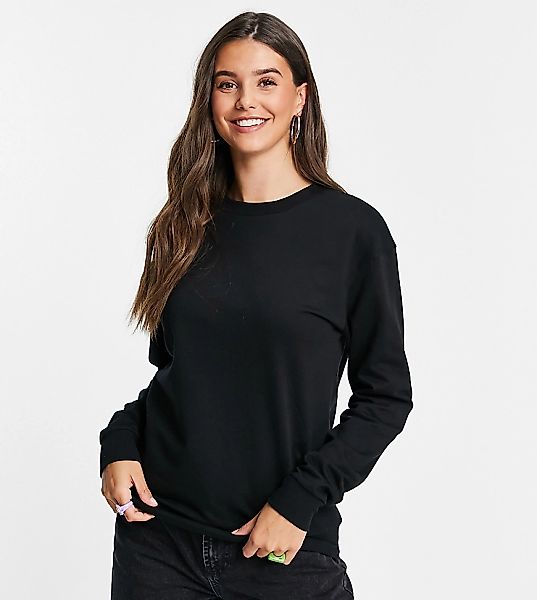 ASOS DESIGN Tall – Ultimate – Schwarzes Sweatshirt günstig online kaufen