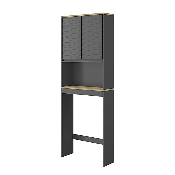 Vicco Badregal Livia, Anthrazit/Holz, 60 x 163 cm günstig online kaufen