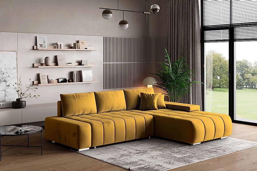 Masseno Ecksofa ALESE mit Schlaffunktion L-Form, günstig online kaufen