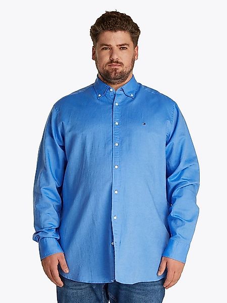Tommy Hilfiger Big & Tall Langarmhemd BT-LINEN BLEND SOLID Große Größen günstig online kaufen
