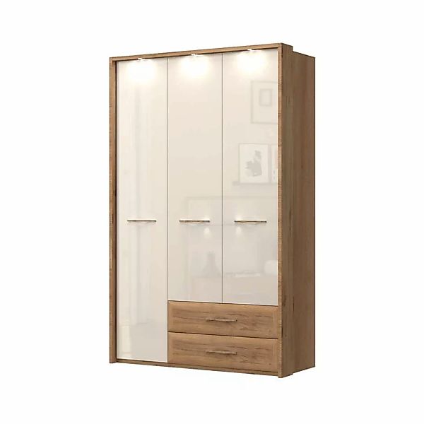 Home affaire Kleiderschrank "Gala, beige hochglänzend UV lackiert, kratzfes günstig online kaufen
