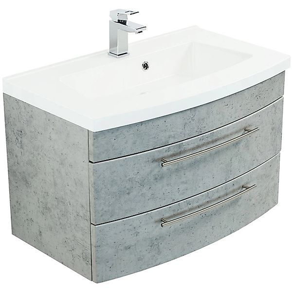 Posseik Waschplatz Luna 82 cm Beton günstig online kaufen