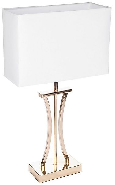 BRUBAKER Nachttischlampe Tischlampe Goldene Säule - Design Nachttischlampen günstig online kaufen