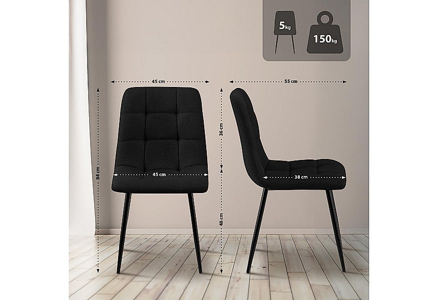 CLP Esszimmerstuhl Tilde (4er Set, 4 St), mit Rückenlehne, bis 150 kg günstig online kaufen