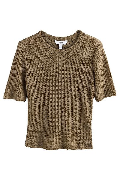 Next T-Shirt Strukturiertes Oberteil mit halblangen Ärmeln (1-tlg) günstig online kaufen