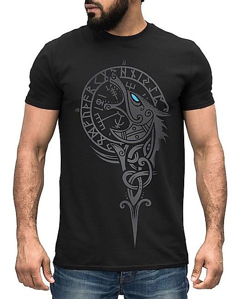 Neverless Print-Shirt Herren T-Shirt Wikinger Kompass günstig online kaufen