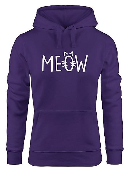 MoonWorks Hoodie Hoodie Damen Katze Meow Miau Cat Sweatshirt Kapuze Kapuzen günstig online kaufen