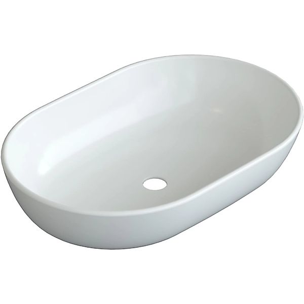 Aquabatos Aufsatzwaschbecken Ovales Waschbecken Handwaschbecken 60 x 42 x 1 günstig online kaufen