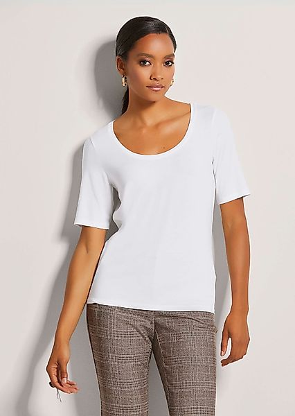 MADELEINE Kurzarmshirt Sommerliches Basicshirt mit Rundhalsausschnitt günstig online kaufen