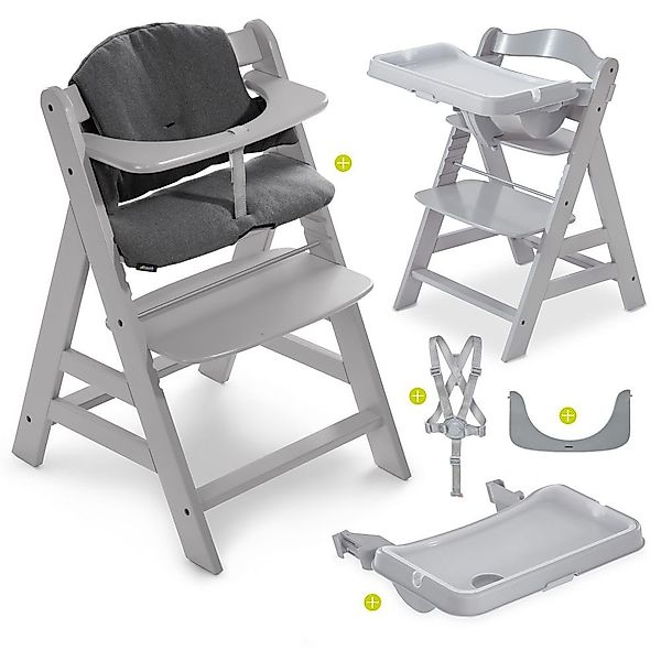 Hauck Hochstuhl Alpha Plus Grau (Set), günstig online kaufen