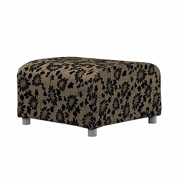 Bezug für Klippan Hocker, beige-schwarz, Husse, Klippan Hocker, Living II ( günstig online kaufen