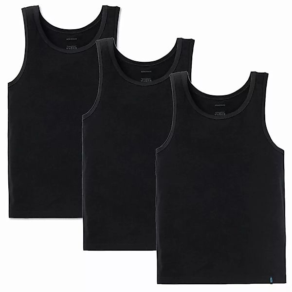 SCHIESSER Herren Unterhemd 3 PACK - Shirt ohne Arme, Tanktop, Single Jersey günstig online kaufen