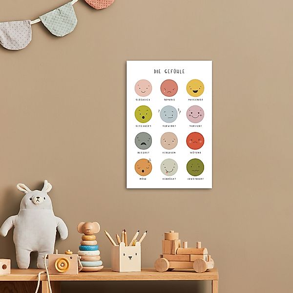 MuchoWow Poster Pädagogisch - Gefühle lernen günstig online kaufen