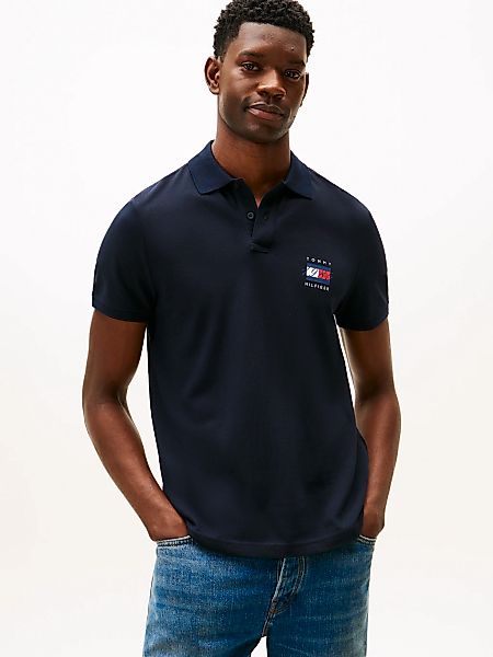 Tommy Hilfiger Poloshirt "FLAG GRAPHIC PIQUE" regular fit, Polokragen, Prin günstig online kaufen