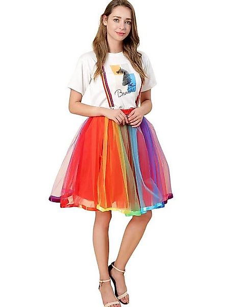 Metamorph Kostüm Rainbow Rock Petticoat - Clownkostüm für Fasching, Langer günstig online kaufen