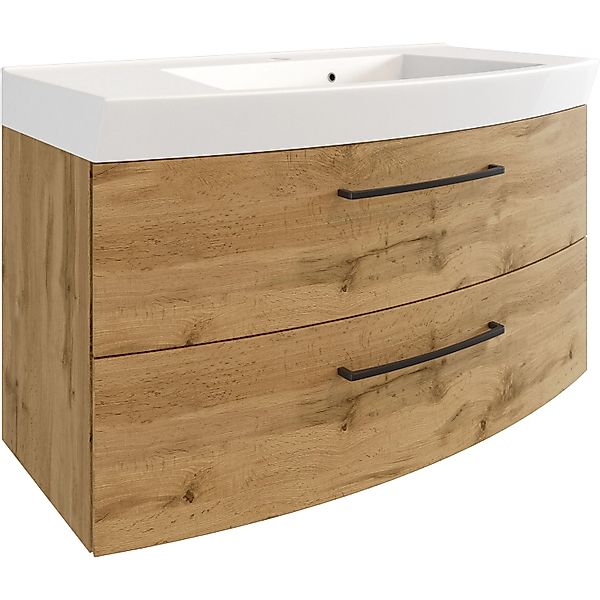 Held Möbel Waschtisch Florenz 100 cm Wotaneiche günstig online kaufen