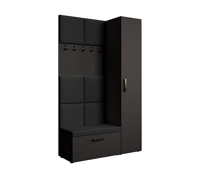 Beautysofa Garderobenschrank mit schmalem eintürigen Kleiderschrank mit Kle günstig online kaufen