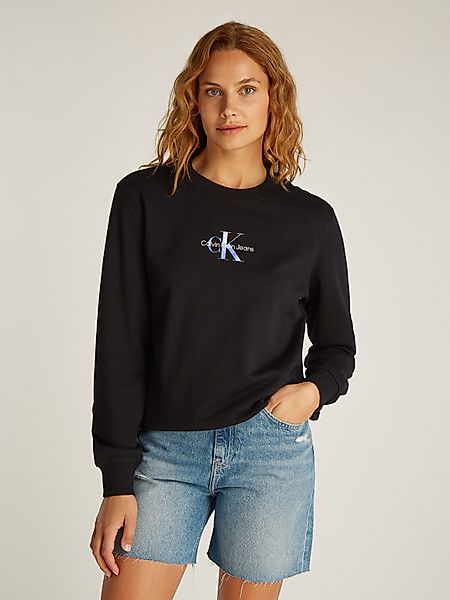 Calvin Klein Jeans Sweatshirt "GRADIENT MONOLOGO CREWNECK" mit Logo günstig online kaufen