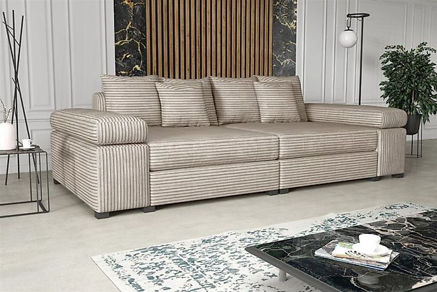 Fun Möbel Big-Sofa Couchgarnitur Megasofa Riesensofa AREZZO in Stoff, mit o günstig online kaufen