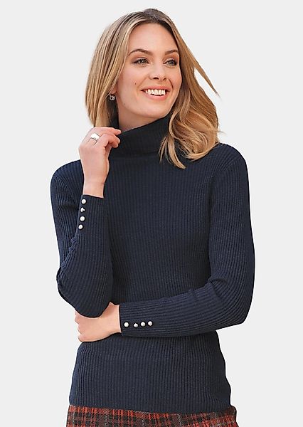 GOLDNER Rollkragenpullover Eleganter Rollkragenpullover mit optischen günstig online kaufen