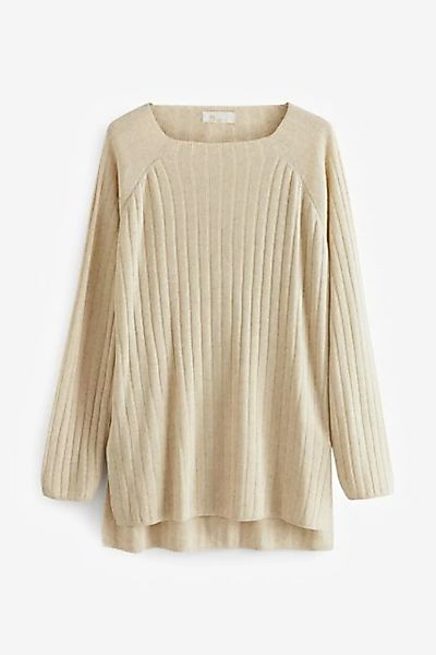 Next Longpullover Gerippter Co-Ord-Pullover mit langen Ärmeln (1-tlg) günstig online kaufen