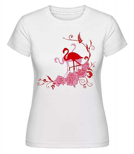 Flamingos Flowers · Shirtinator Frauen T-Shirt günstig online kaufen
