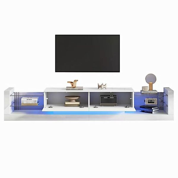 BlingBin TV-Schrank Lowboard mit LED-Beleuchtung (1er Set, 1-St., Glasfront günstig online kaufen