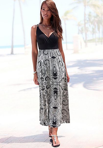 LASCANA Maxikleid Ohne Taschen mit Paisleydruck, leichtes Sommerkleid, Jers günstig online kaufen