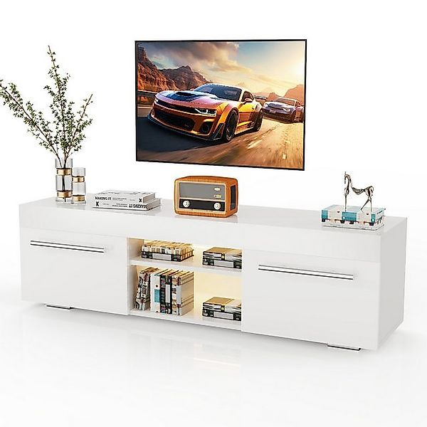 oyajia TV-Schrank Hochglanz TV-Schrank, 130cm Lowboard RGB-Beleuchtung mit günstig online kaufen