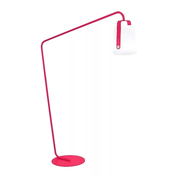 Fermob - Balad Standfuß groß mit LED Akkuleuchte H 38cm - rose praliné/text günstig online kaufen